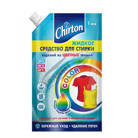 СРЕДСТВО ДЛЯ СТИРКИ изделий для цветных тканей Chirton новый дизайн Инвент